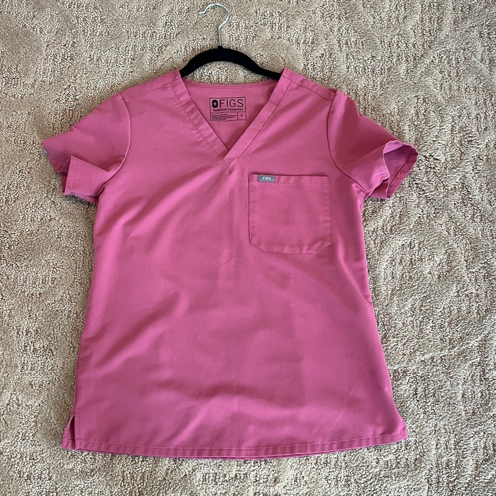 Figs Technical Collection Catarina Scrub Top Size Small PO#1483 Quartz